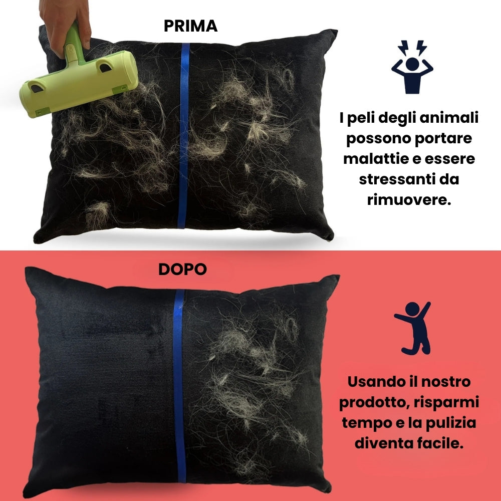 Spazzola Rimuovi Pelo per Animali